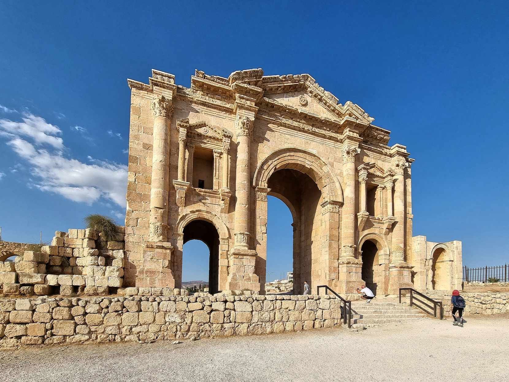 Hadrianstor in Jerash, Jordanien